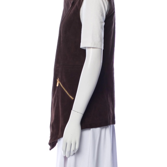 Michael Kors Collection Brown Suede Vest Size: XS | US 2 Excellent Condition - Picture 5 of 5